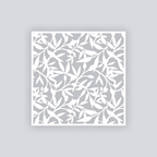 Dancing Leaves Square Clay Stencil