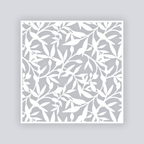 Dancing Leaves Square Clay Stencil