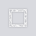 Dancing Leaves Square Rim Clay Stencil