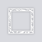 Dancing Leaves Square Rim Clay Stencil