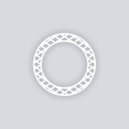 Dapper Diamonds Circle Rim Clay Stencil