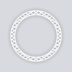 Dapper Diamonds Circle Rim Clay Stencil