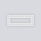 Dapper Diamonds Rectangle Rim Clay Stencil