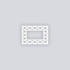 Dapper Diamonds Rectangle Rim Clay Stencil