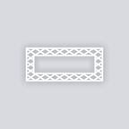 Dapper Diamonds Rectangle Rim Clay Stencil