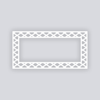 Dapper Diamonds Rectangle Rim Clay Stencil