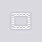 Dapper Diamonds Rectangle Rim Clay Stencil