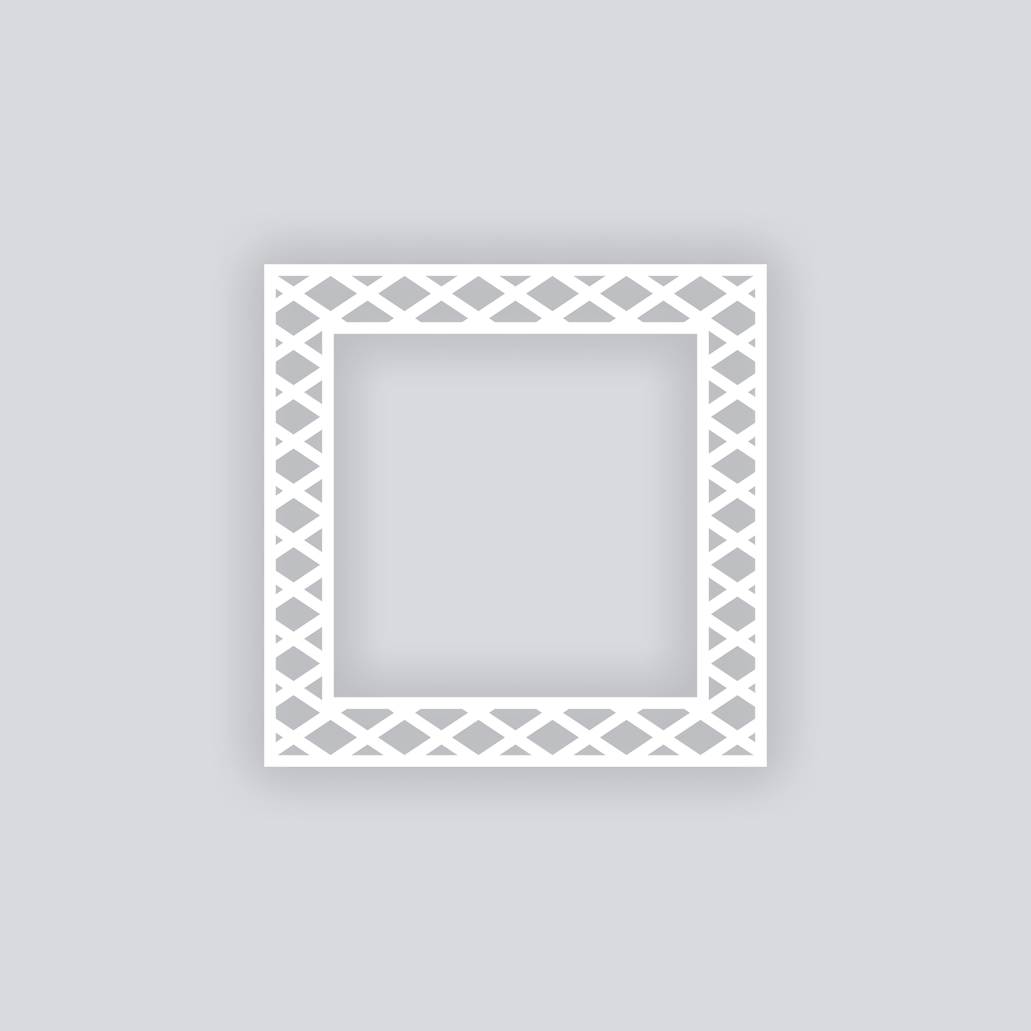 Dapper Diamonds Square Rim Clay Stencil