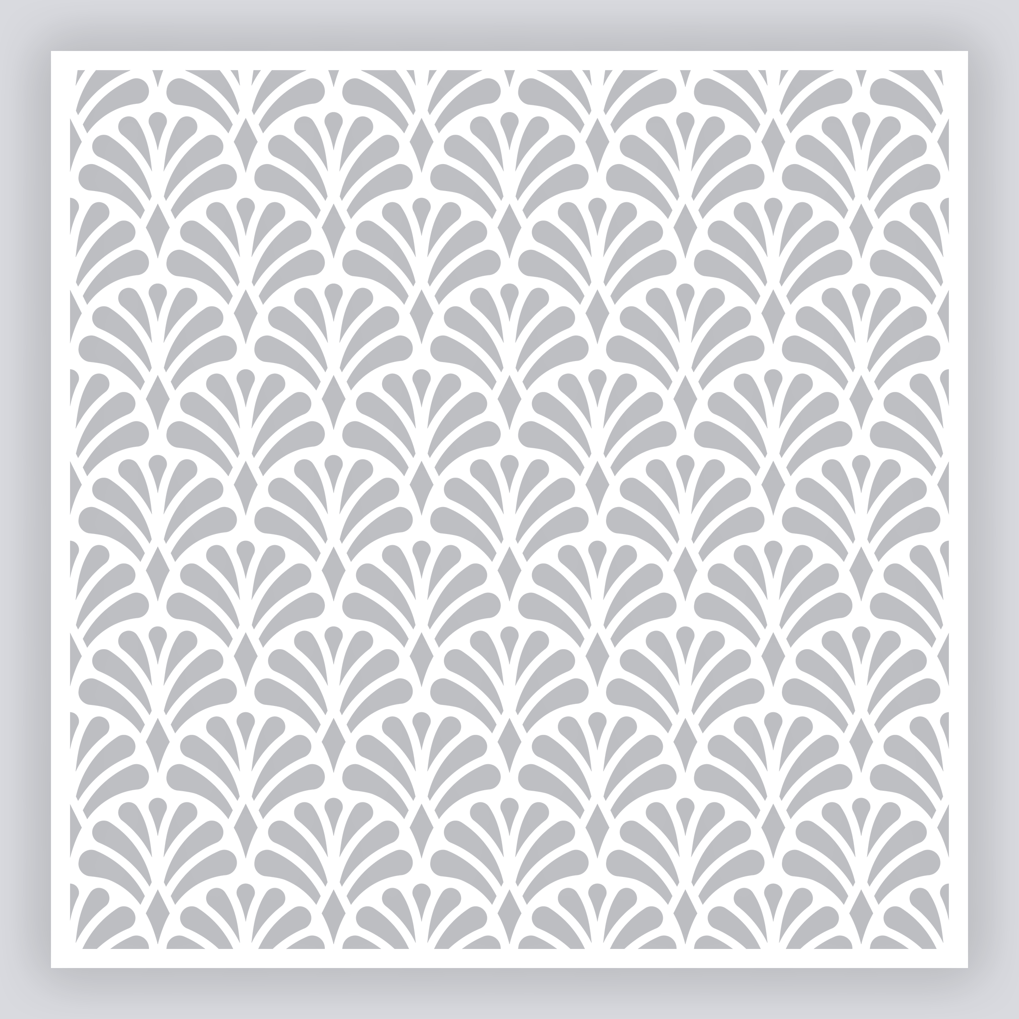 Deco Fans Full Clay Stencil