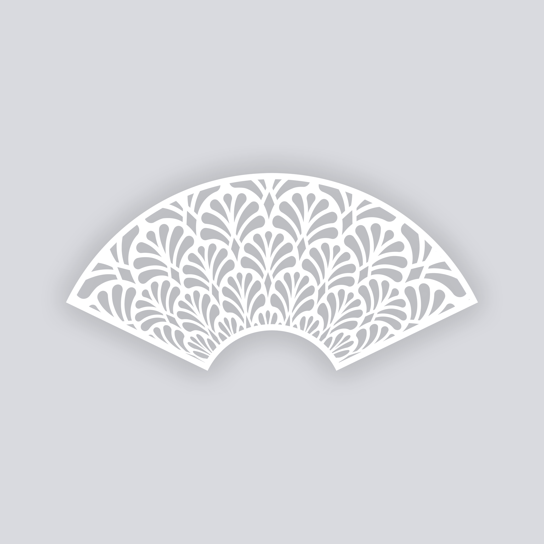 Deco Fans Cups + Cones Clay Stencil