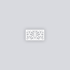 Deco Fans Rectangle Clay Face Stencil