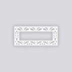 Deco Fans Rectangle Rim Clay Stencil