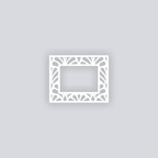 Deco Fans Rectangle Rim Clay Stencil