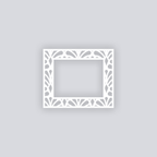 Deco Fans Rectangle Rim Clay Stencil