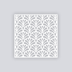 Deco Fans Square Clay Stencil