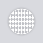 Diamond Chain Circle Clay Stencil