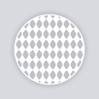 Diamond Chain Circle Clay Stencil