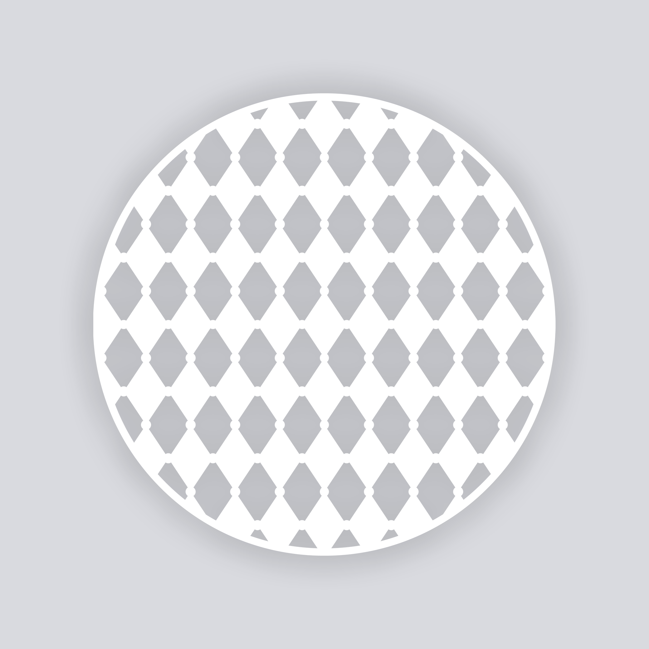 Diamond Chain Circle Clay Stencil