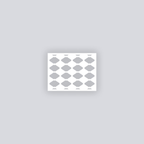 Diamond Chain Rectangle Clay Face Stencil