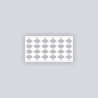 Diamond Chain Rectangle Clay Face Stencil