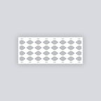 Diamond Chain Rectangle Clay Face Stencil