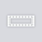 Diamond Chain Rectangle Rim Clay Stencil