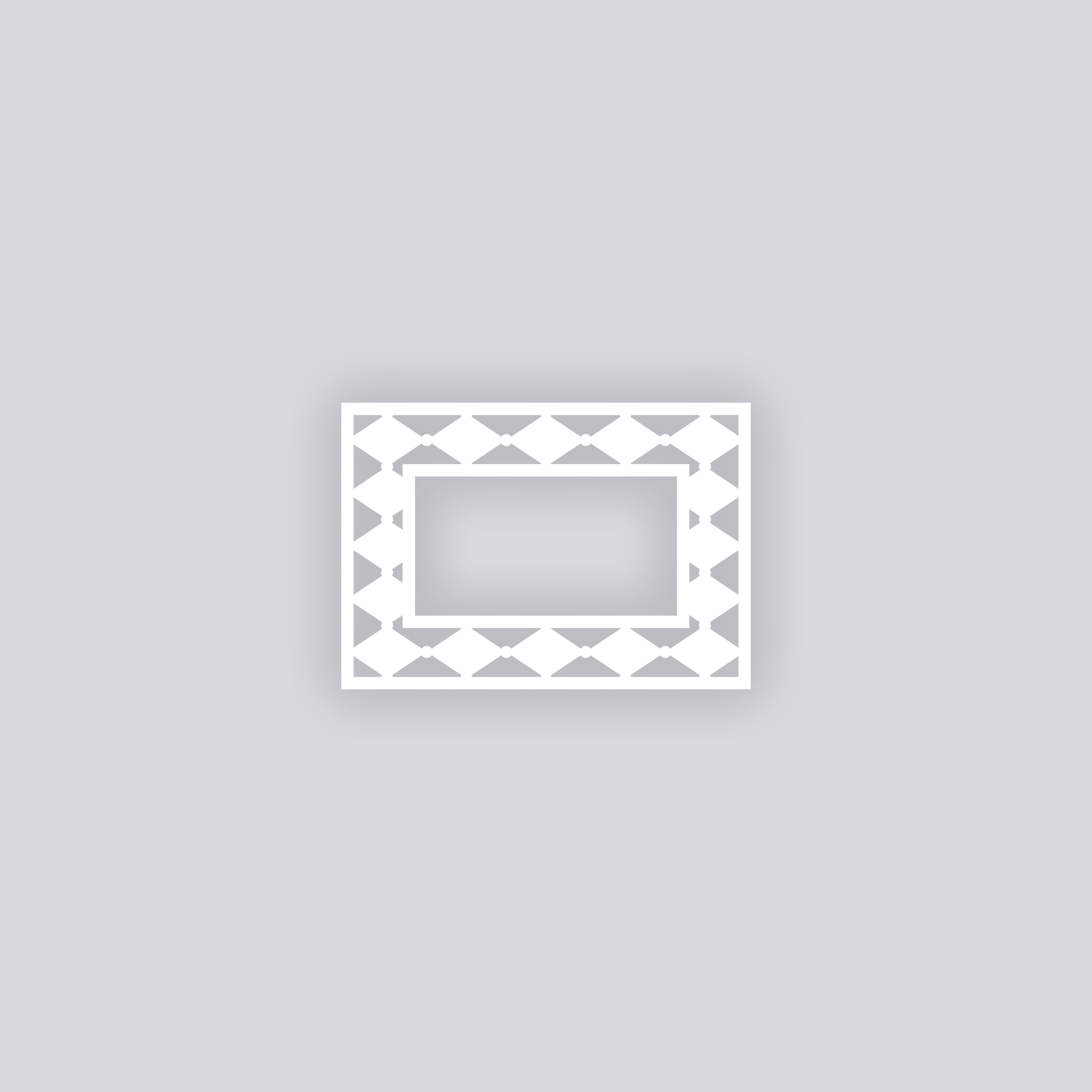 Diamond Chain Rectangle Rim Clay Stencil