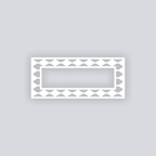 Diamond Chain Rectangle Rim Clay Stencil