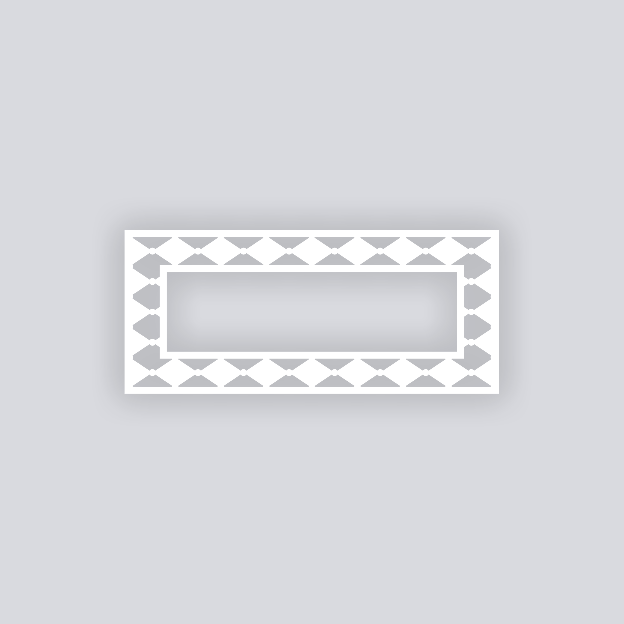 Diamond Chain Rectangle Rim Clay Stencil