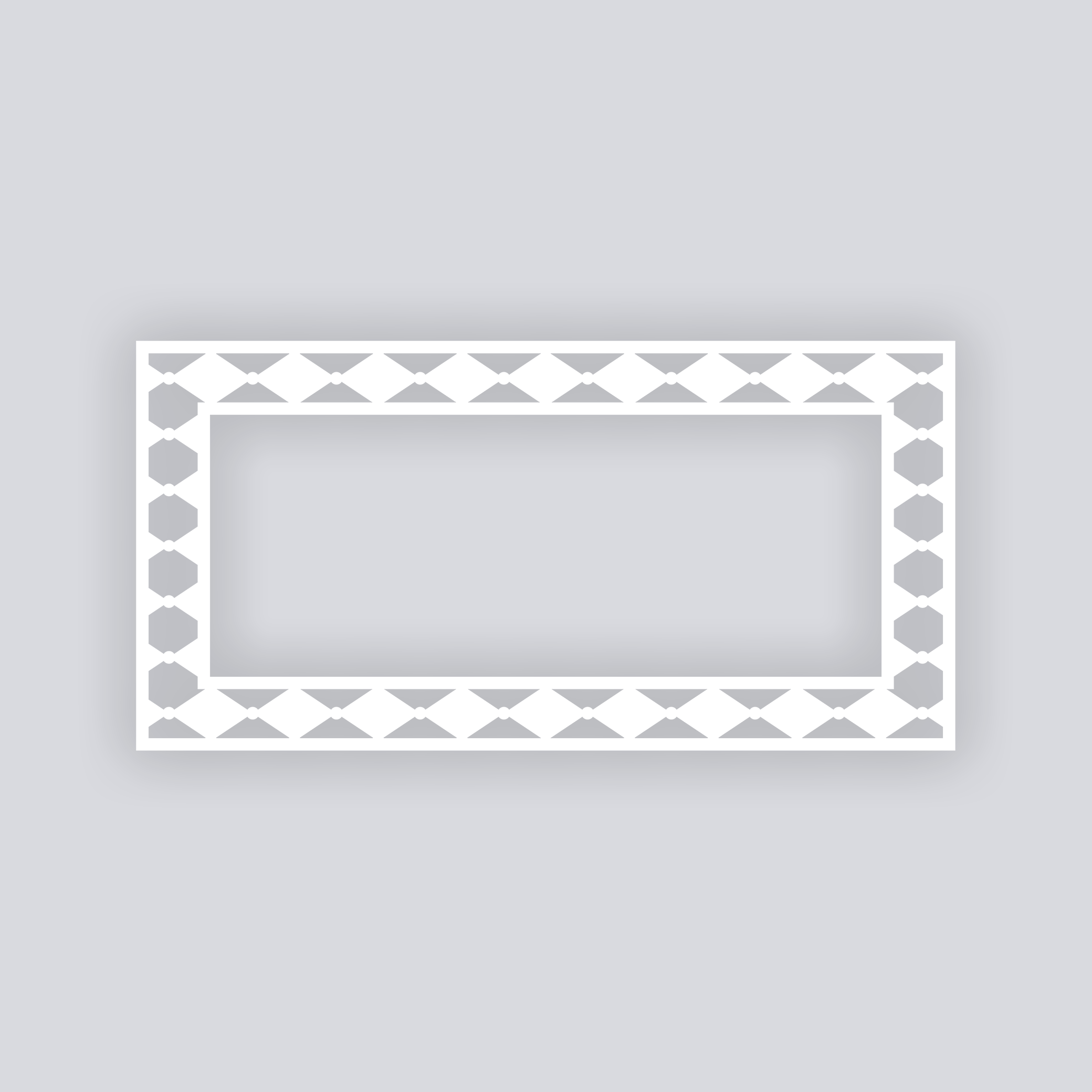 Diamond Chain Rectangle Rim Clay Stencil