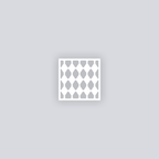 Diamond Chain Square Clay Stencil