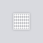 Diamond Chain Square Clay Stencil