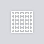 Diamond Chain Square Clay Stencil