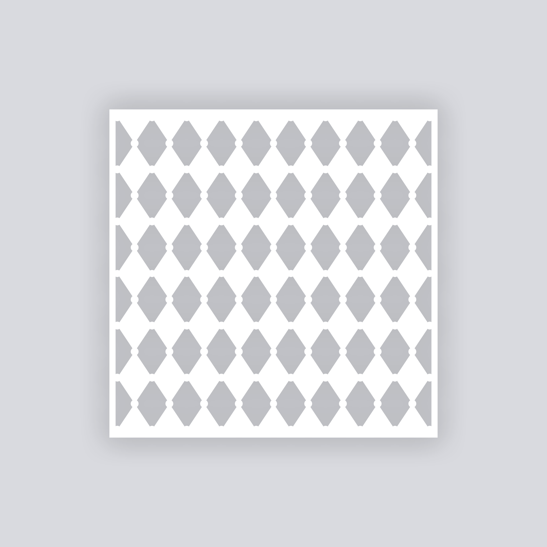 Diamond Chain Square Clay Stencil