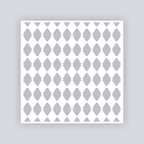 Diamond Chain Square Clay Stencil