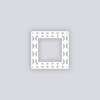 Diamond Chain Square Rim Clay Stencil