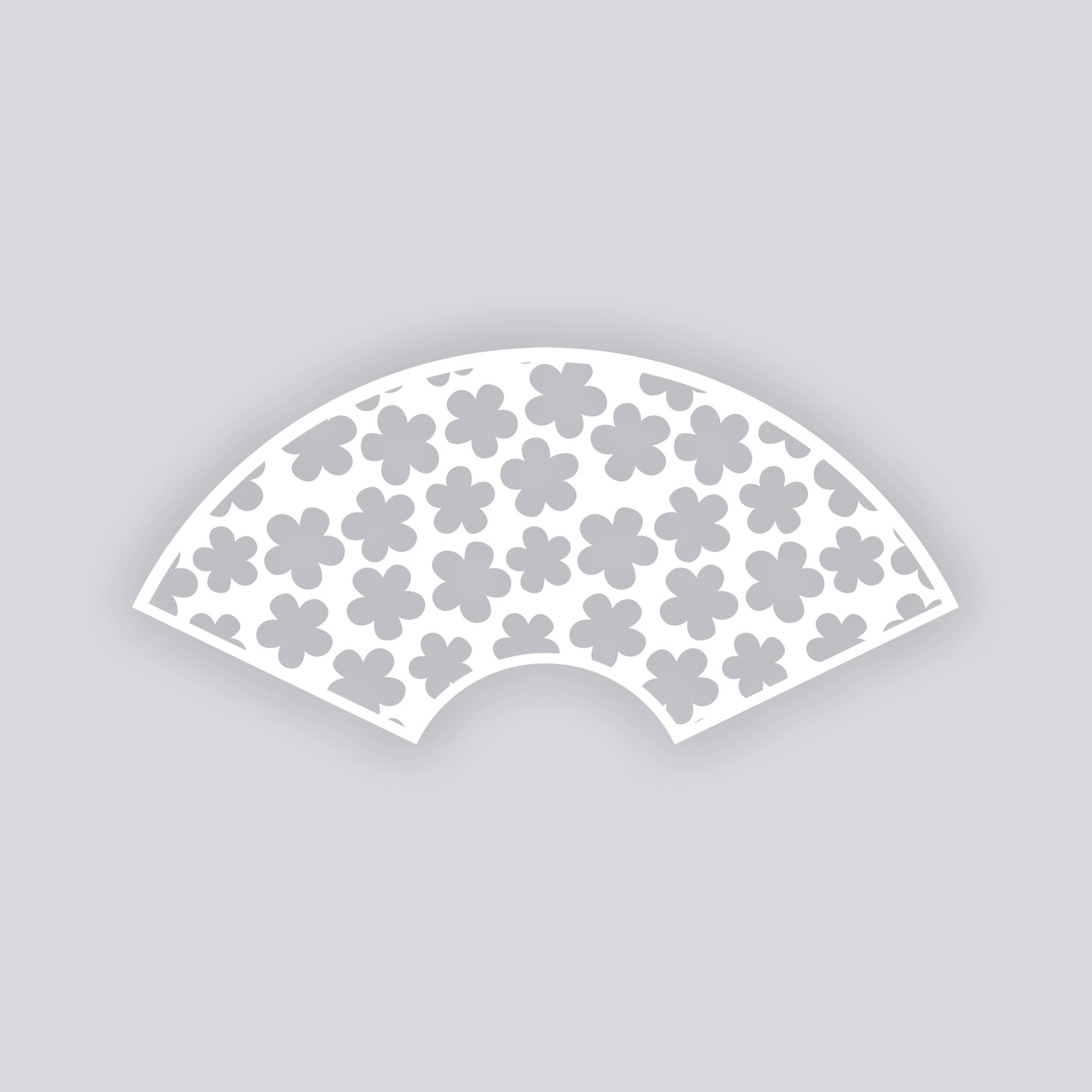 Ditsy Flowers Cups + Cones Clay Stencil