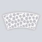 Ditsy Flowers Cups + Cones Clay Stencil