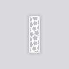 Ditsy Flowers Rectangle Clay Face Stencil