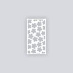 Ditsy Flowers Rectangle Clay Face Stencil