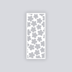 Ditsy Flowers Rectangle Clay Face Stencil