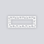 Ditsy Flowers Rectangle Rim Clay Stencil