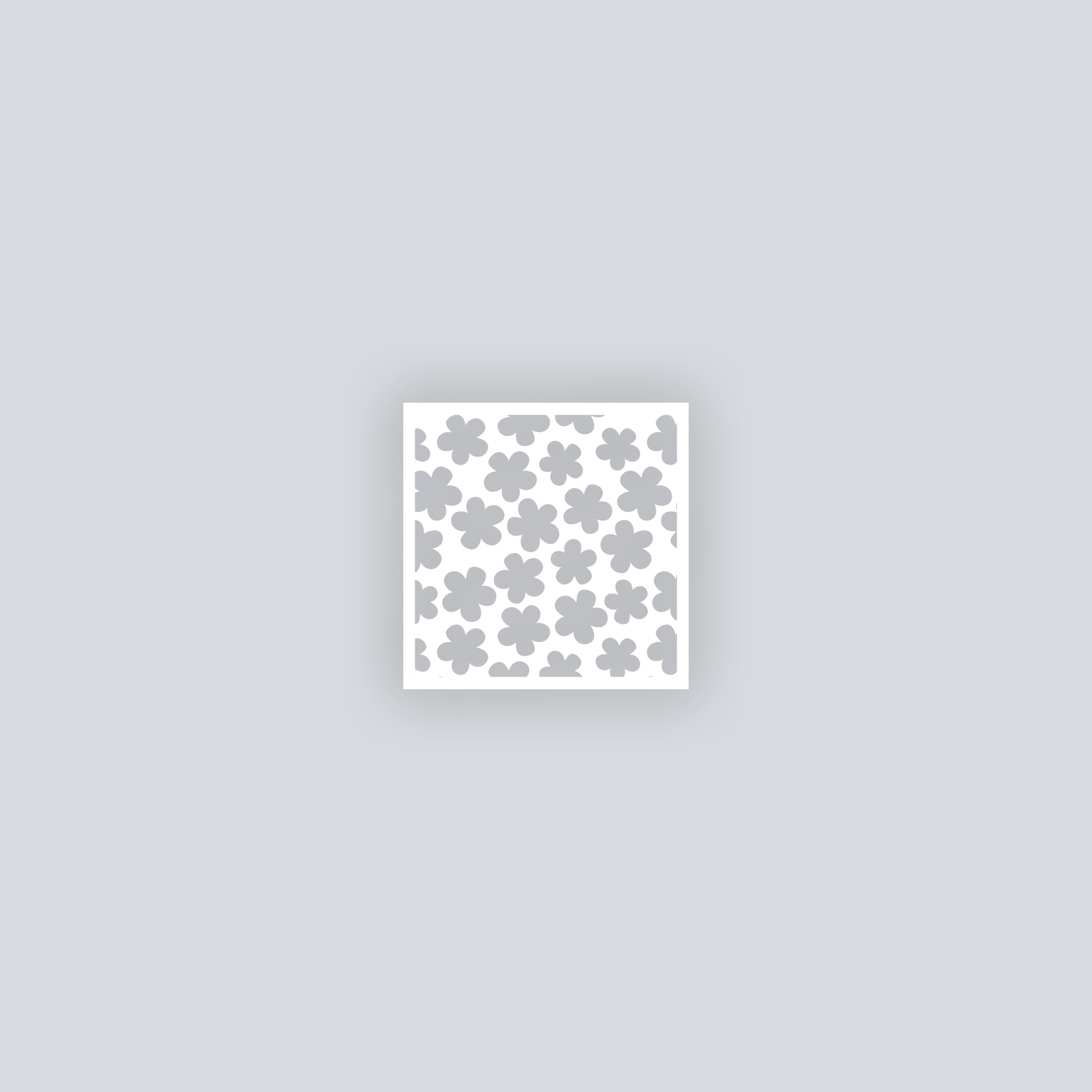 Ditsy Flowers Square Clay Stencil