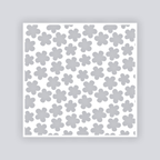 Ditsy Flowers Square Clay Stencil