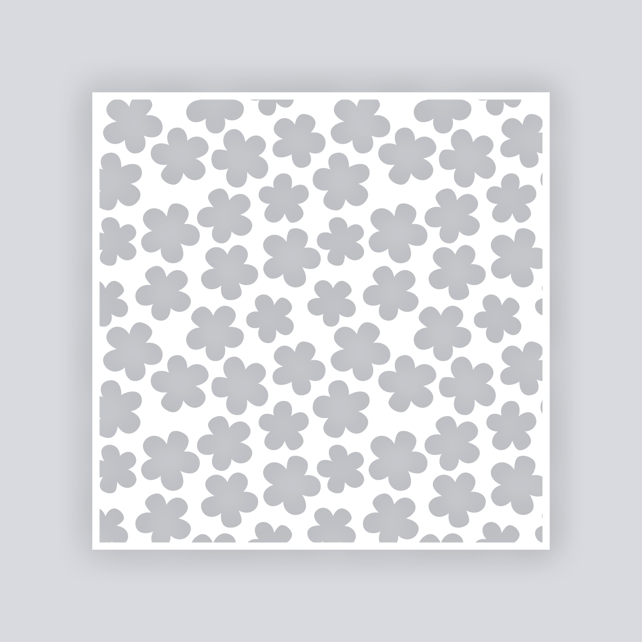 Ditsy Flowers Square Clay Stencil