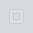 Ditsy Flowers Square Rim Clay Stencil