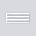 Doodle Stripes Rectangle Clay Face Stencil