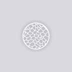 Dragon Scales Circle Clay Stencil