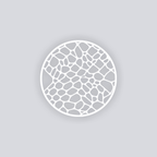 Dragon Scales Circle Clay Stencil