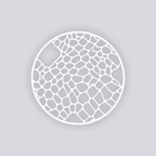 Dragon Scales Circle Clay Stencil